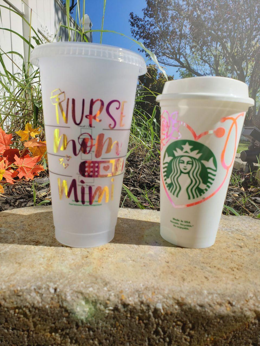 Custom Starbucks Cold Glitter Color Cup Name Personalised Custom
