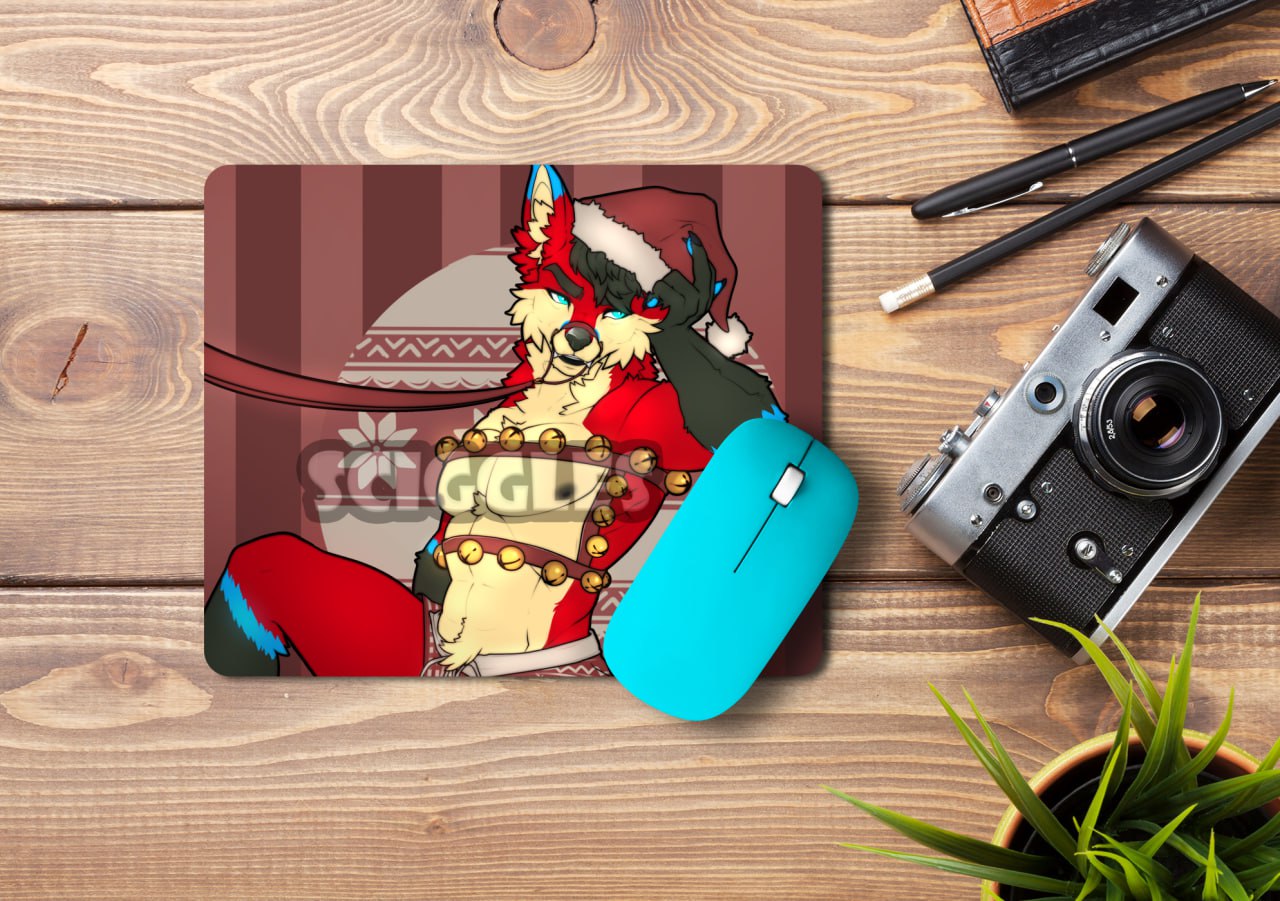 Dressed for the Holidays Jericho_fox Mousepads