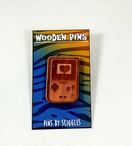 Wooden Pins - Gaming, Pins, Cedar, Customizeable, Gaming, Laser Engraved, Pins, Wearable - Sciggles