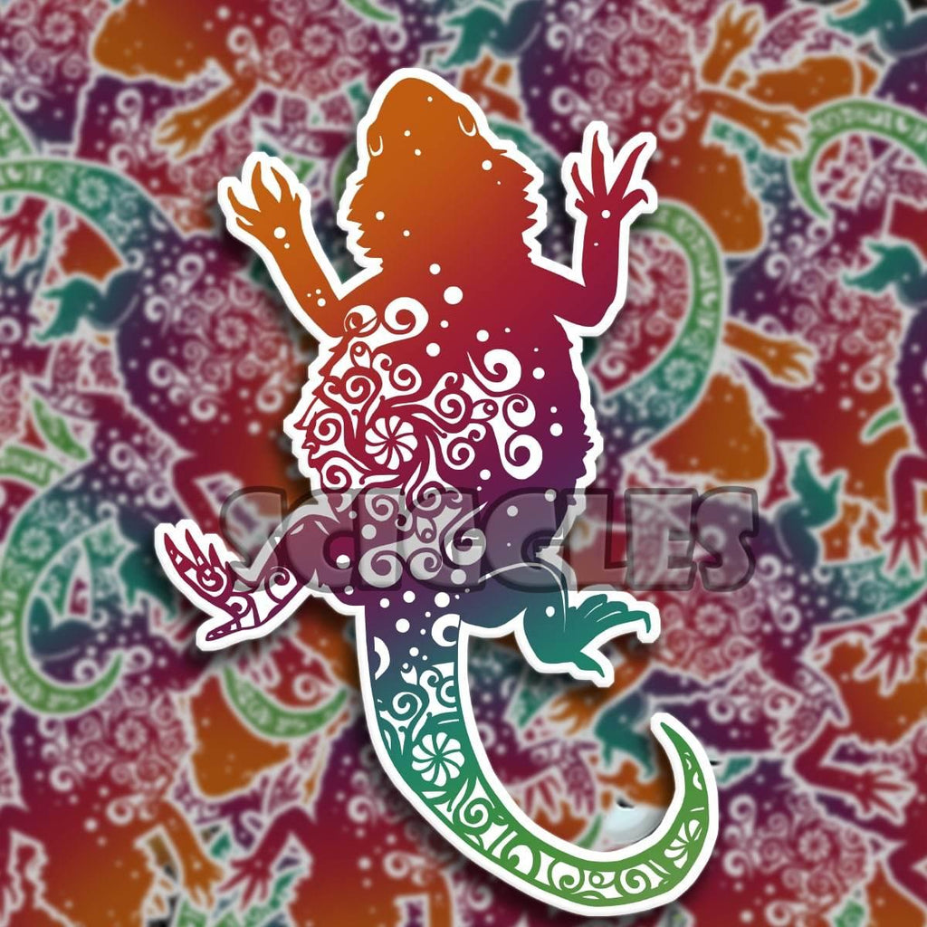 Bearded Dragon 3" Stickers, Stickers - Sciggles