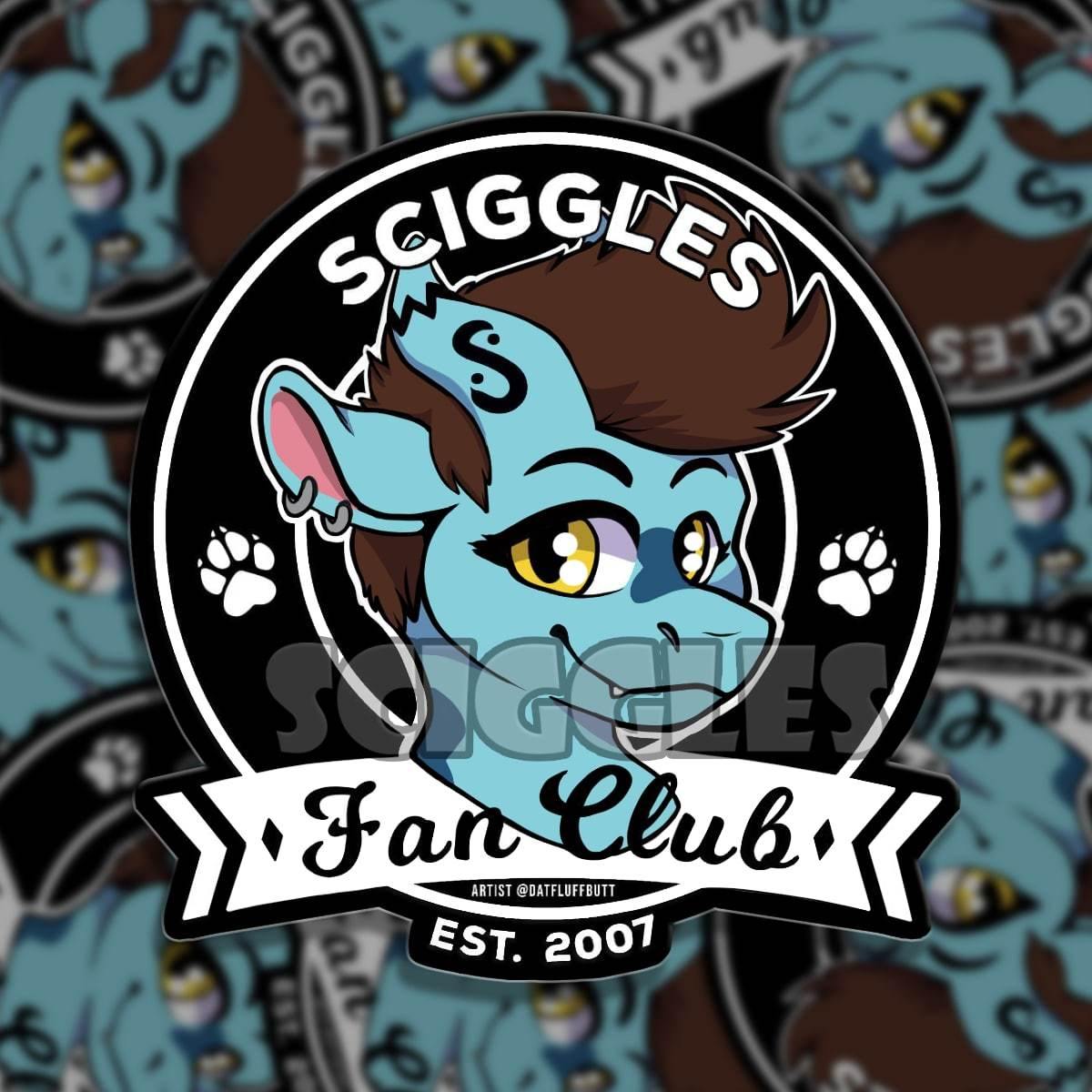 Sciggles Fan Club 3" Stickers, Stickers - Sciggles