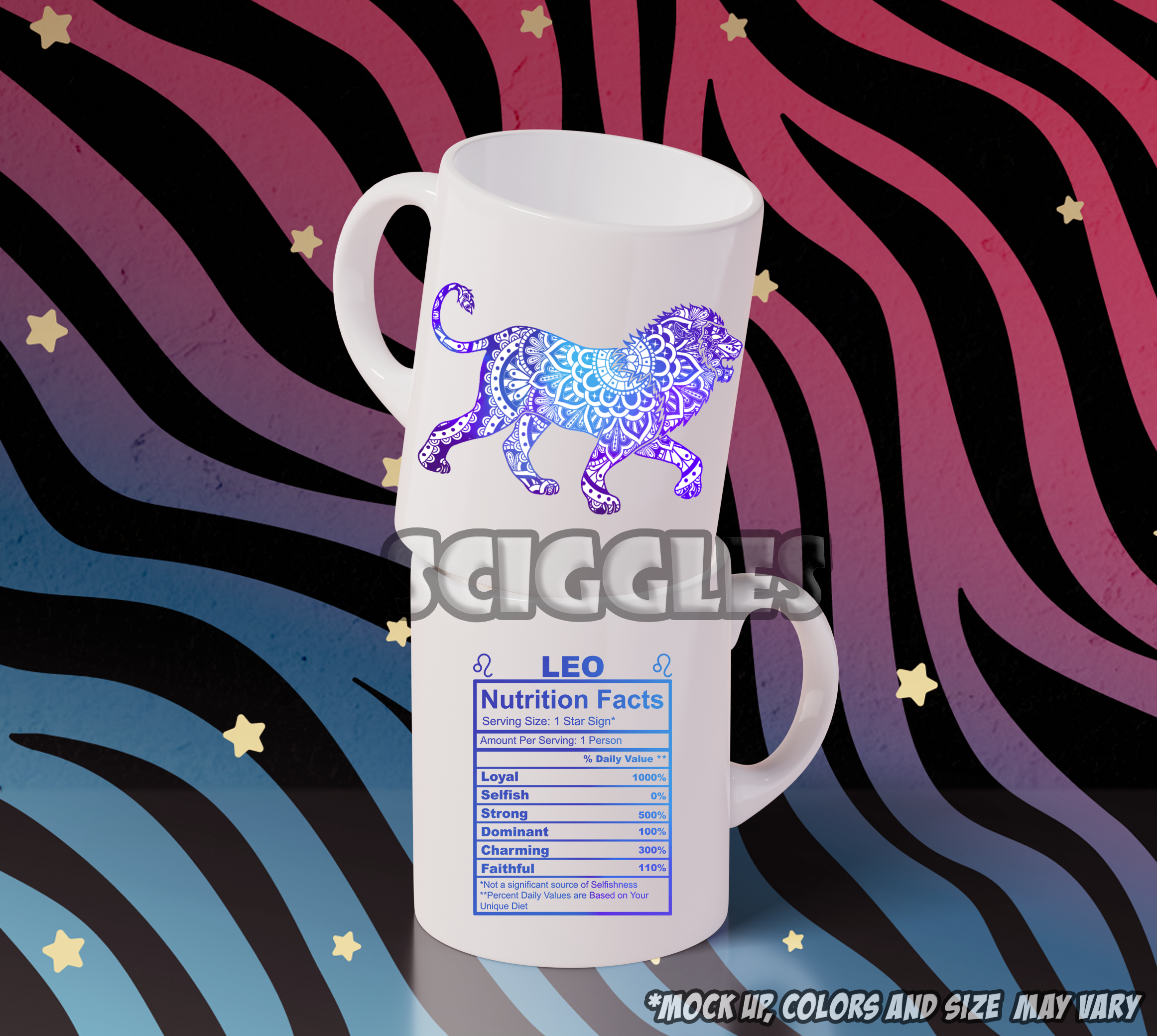 Nutritional Info of the Zodiac Coffee Mugs, Mugs - Sciggles