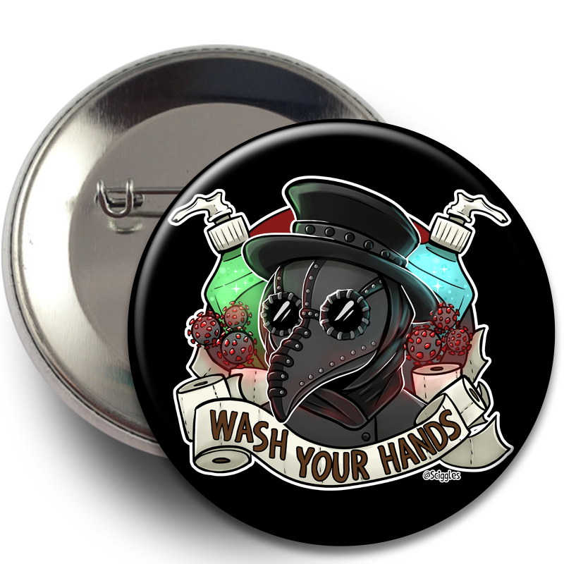 Buttons - Plague Doctor, Buttons - Sciggles
