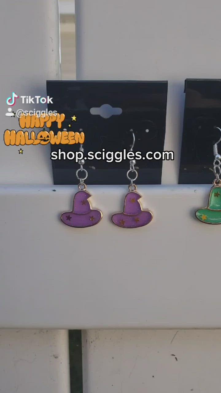 Halloween Enamel Earrings