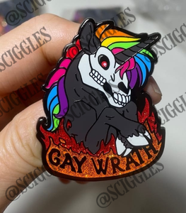 Gay Wrath Enamel Pin