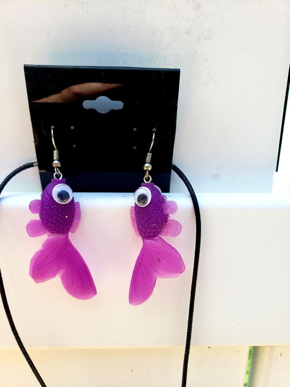 Googly Eyed Goldfish Earrings, Earrings, Earrings, Wearable - Sciggles
