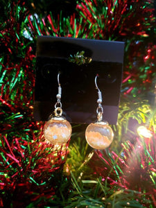 Glass Ball Ornament Earrings, Earrings - Sciggles