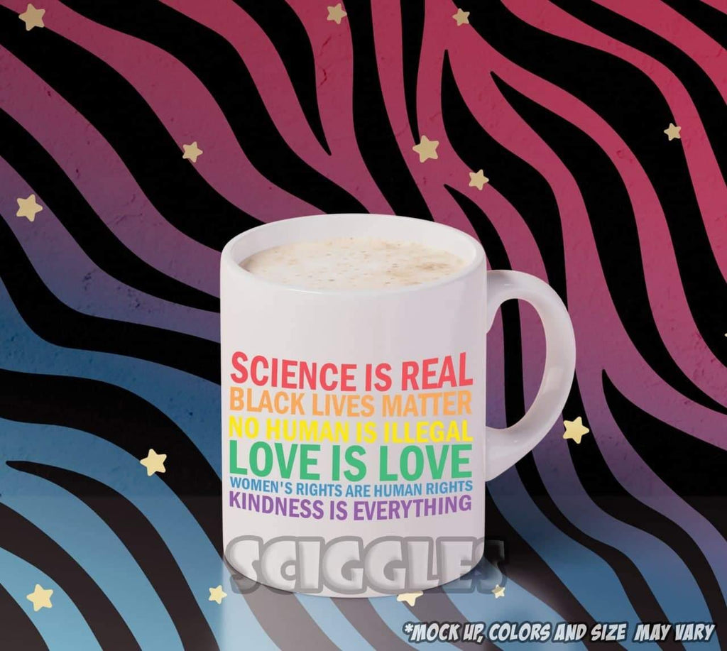 The Rainbow Flag Creed Coffee Mug, Mugs - Sciggles