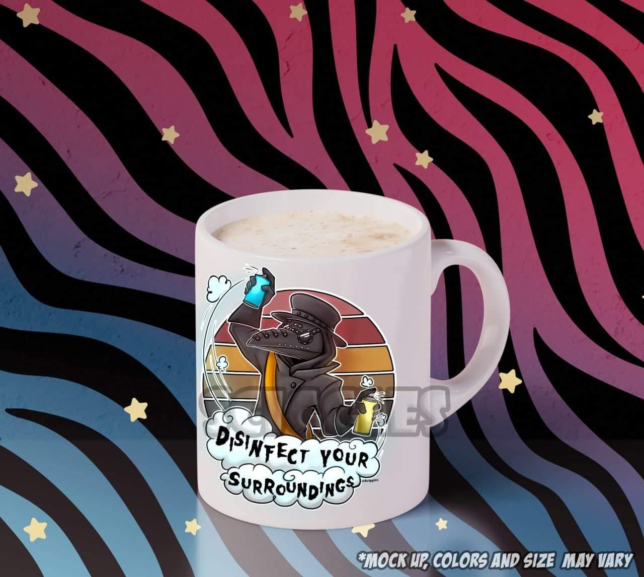 Plague Doctor Coffee Mugs, Mugs - Sciggles