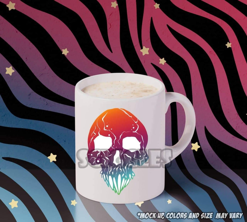 Vampire Skull Coffee Mug, Mugs - Sciggles