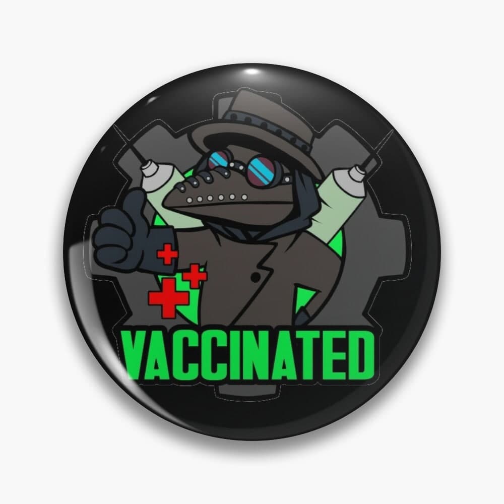 Buttons - Vaccinated!