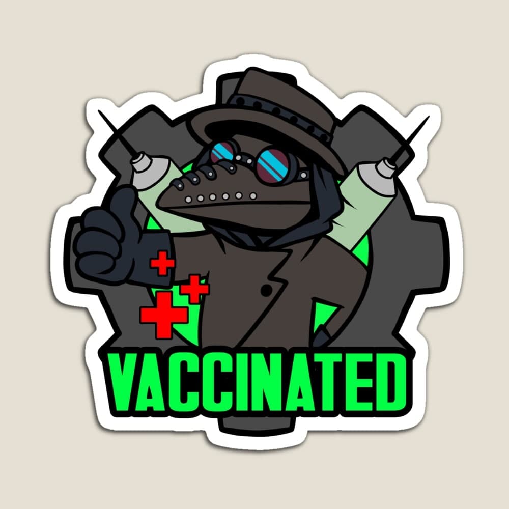 Vaccinated! 3" Vinyl Stickers